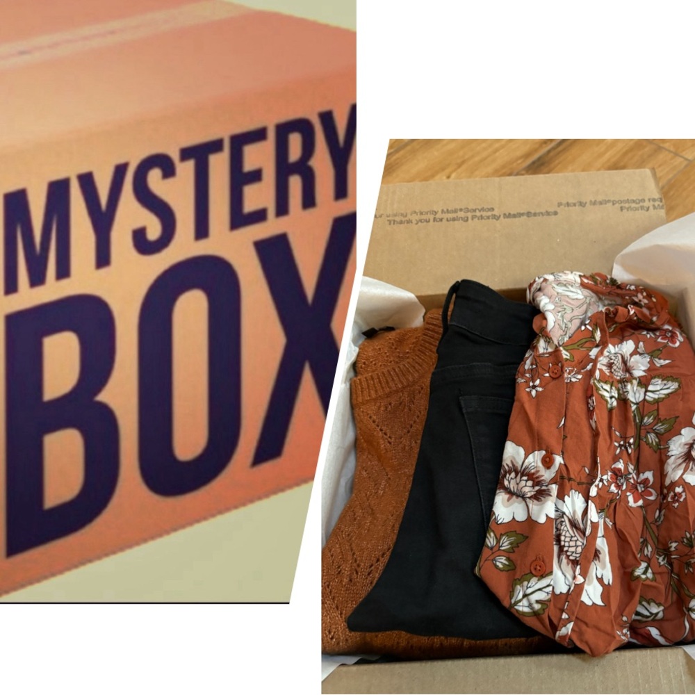 MYSTERY BOX WOMENS SIZE XS/S CLOTHING 6 Pc BUNDLE FOR RESALE Or SELF MB41 5 Lb